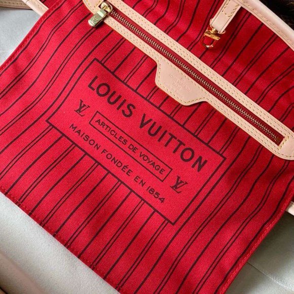 Louis Vuitton NEVERFULL MM Monogram Cherry with Pouch - Picture 5 of 9